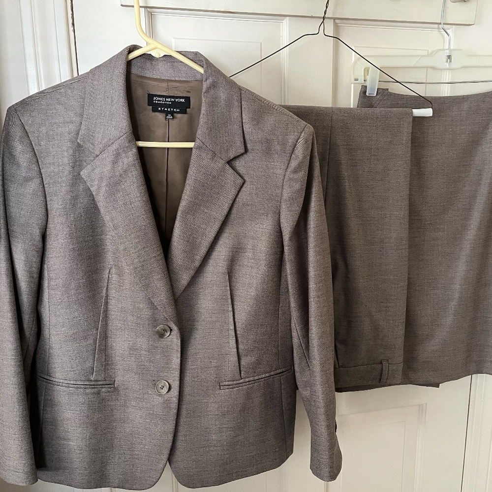 Jones New York Suit with Pants and Skirt Size 14